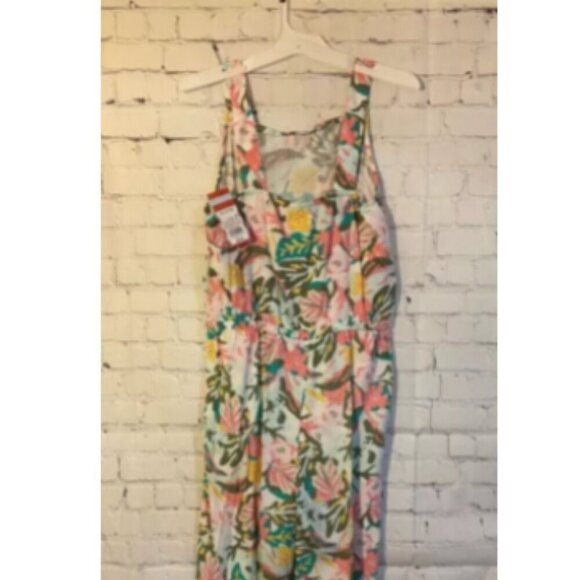 Cat & Jack Girls' Woven Jumpsuit Size XL(14/16) Floral NWT* - Picture 3 of 4